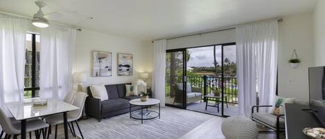 Leilighet, 1 soverom | Oppholdsområde | Smart-TV