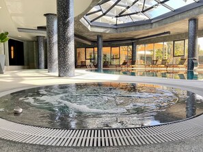 Indoor pool, outdoor pool