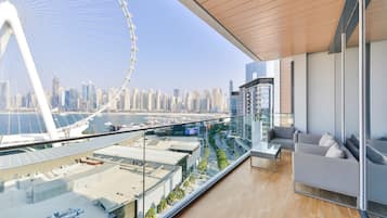 Luxury Apartment, 2 Bedrooms, Balcony, Sea View | Balcony view