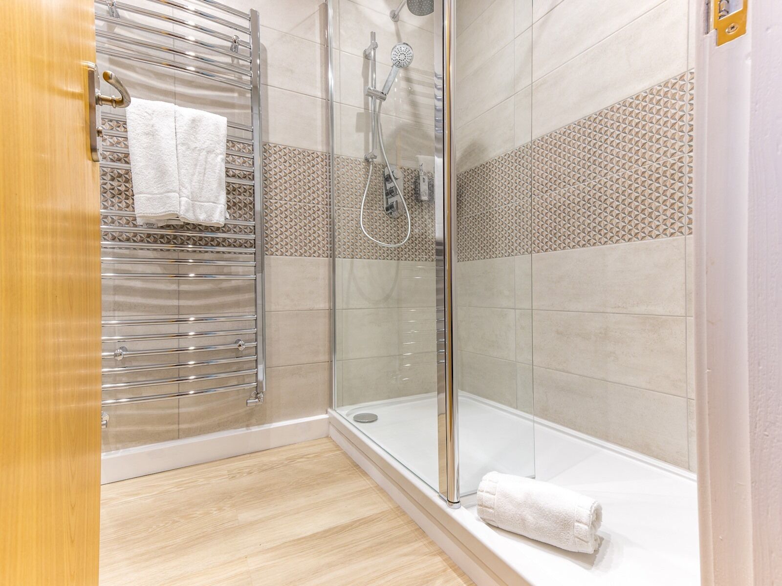 Hair dryer, towels
