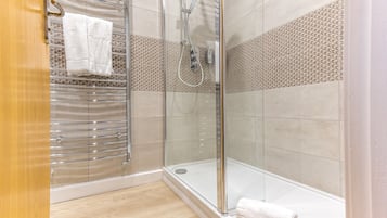 Hair dryer, towels