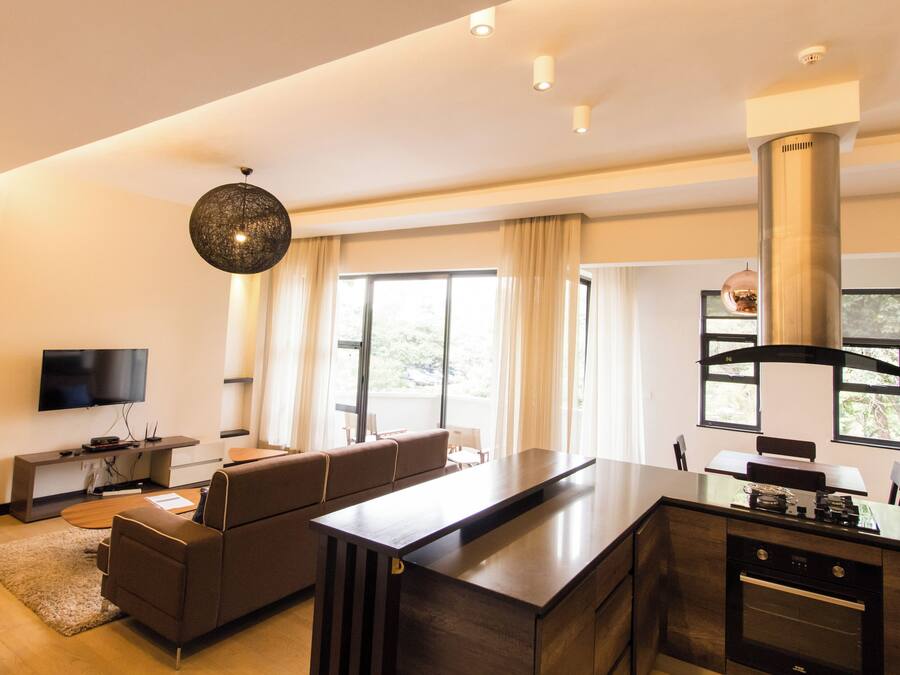 Apartment, 1 Bedroom | Private kitchen | Full-size fridge, microwave, oven, stovetop