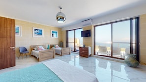 Panoramic Quadruple Room | 1 bedroom, minibar, individually decorated, individually furnished