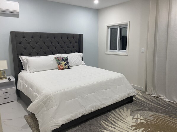 2 bedrooms, travel crib, WiFi, bed sheets