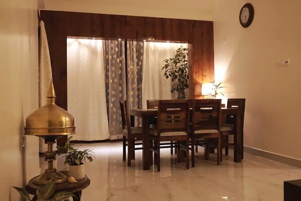 Dining - 3BHK Entire Luxurious Nest with Hi-Speed Wifi, AC, Car Rental - Optional (Guwahati)