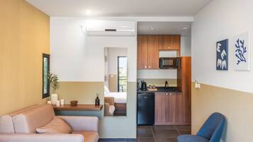 Room, 1 Queen Bed with Sofa bed, Balcony, Garden View | 1 bedroom, desk, laptop workspace, soundproofing