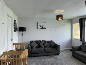 Smart TV, DVD player, books