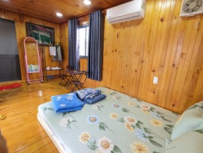 Blackout curtains, iron/ironing board, free WiFi