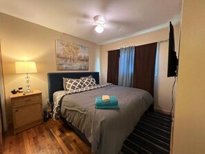 4 bedrooms, iron/ironing board, travel crib, WiFi