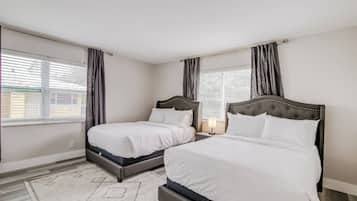 2 bedrooms, iron/ironing board, travel crib, WiFi