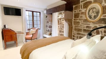 Deluxe kamer, 1 tweepersoonsbed, niet-roken, op benedenverdieping | 1 slaapkamer, luxe beddengoed, Select Comfort-bedden