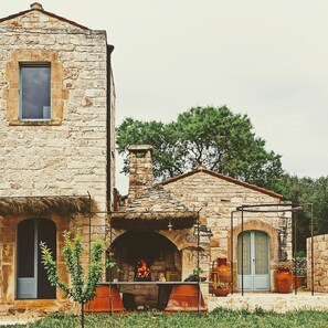 Façana frontal de l'allotjament