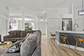 Smart TV, video games, table football, books