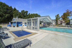 Indoor pool, outdoor pool