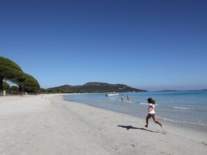Beach nearby, sun-loungers