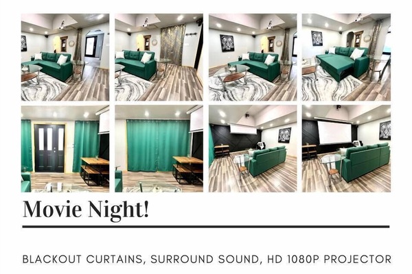 Drop down projector for Movie Night!!