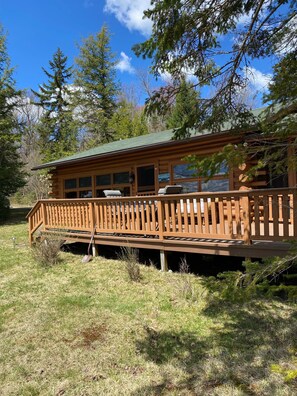 Exterior - Lake Front Adirondack Indian Lake Cabin (Owls Head)
