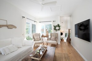 Televisión, chimenea, Netflix y libros 