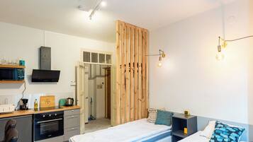 1 makuuhuone, työpöytä, silitysrauta/-lauta, ilmainen Wi-Fi