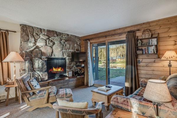 Smart TV, chimenea