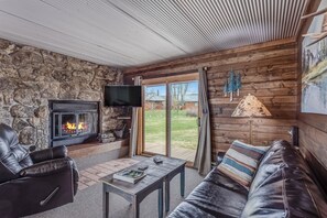 TV connectée, cheminée