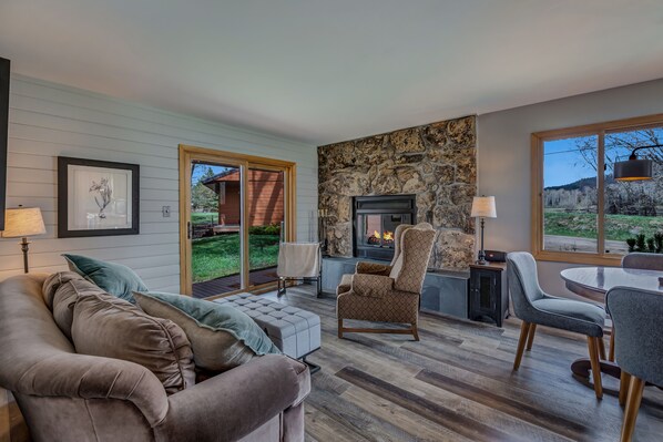 TV connectée, cheminée