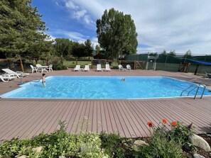 A heated pool