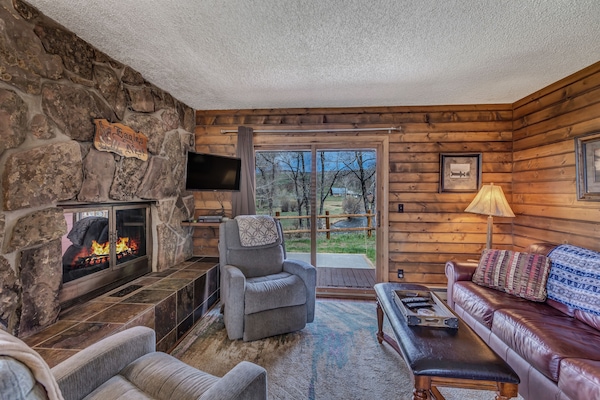 Smart TV, chimenea