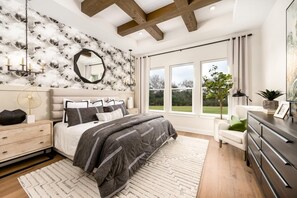 4 bedrooms, iron/ironing board, WiFi, bed sheets