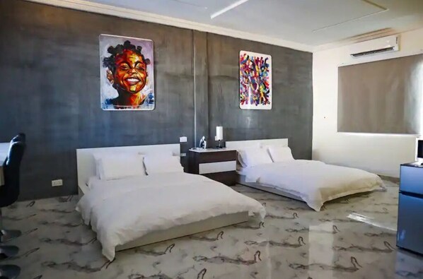 1 室のベッドルーム、低反発ベッド、WiFi