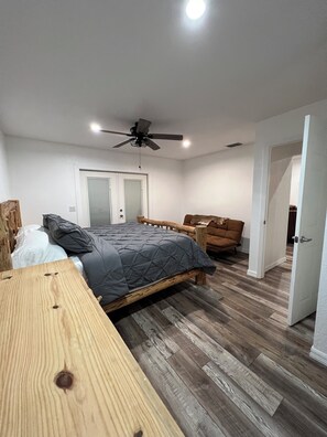 2 bedrooms, bed sheets