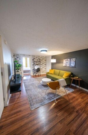 Living area - Quiet Modern Glam in North OTR (Cincinnati)