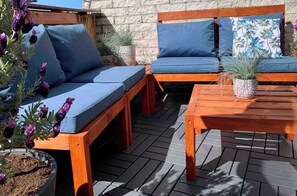 Terrace/patio - Spacious apartment within walking distance of the beach (De Koog)