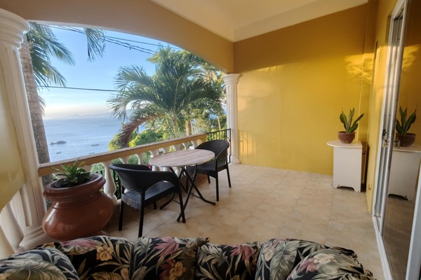 outdoor veranda seating and dining area