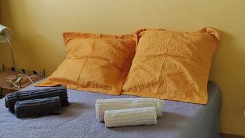 1 bedroom, iron/ironing board, bed sheets