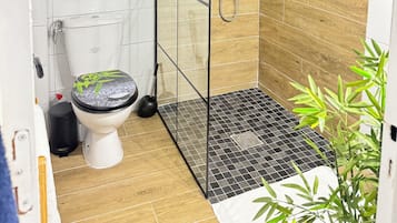 Towels, soap, toilet paper