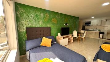 Design Studio, 1 Double Bed, City View | Premium bedding, down comforters, free WiFi, wheelchair access