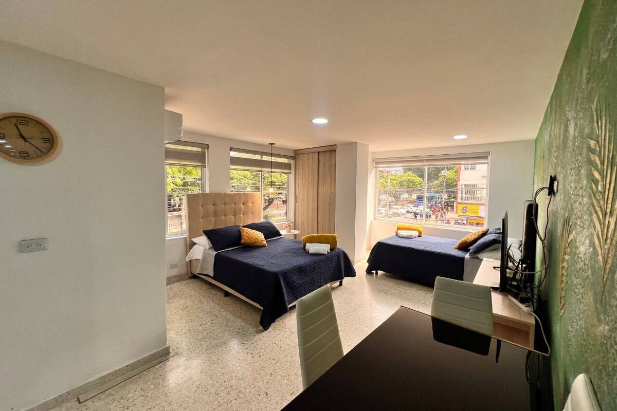 Design-Studio, 1 Doppelbett, Stadtblick | Hochwertige Bettwaren, Daunenbettdecken, kostenloses WLAN