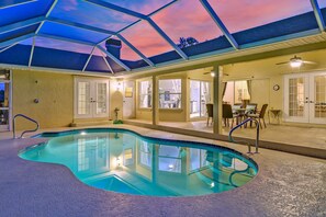 A heated pool