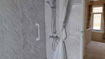 Shower, hair dryer