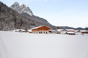 Exterior - Apartment "Gletschernelke" with Mountain View, Balcony & Wi-Fi (Grainau)