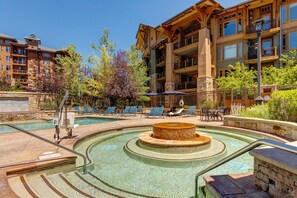 A heated pool - Luxury Ski-in Resort Unit | Abode at First Dawn at Hyatt Escala (Park City)
