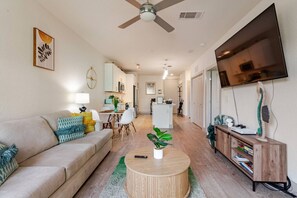 Smart TV, video games, DVD player, books