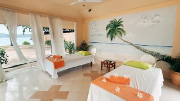 Aromatherapy, Thai massages, massages on the beach, body scrubs