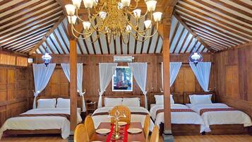 Family Suite Pavilion | 1 bedroom, bed sheets