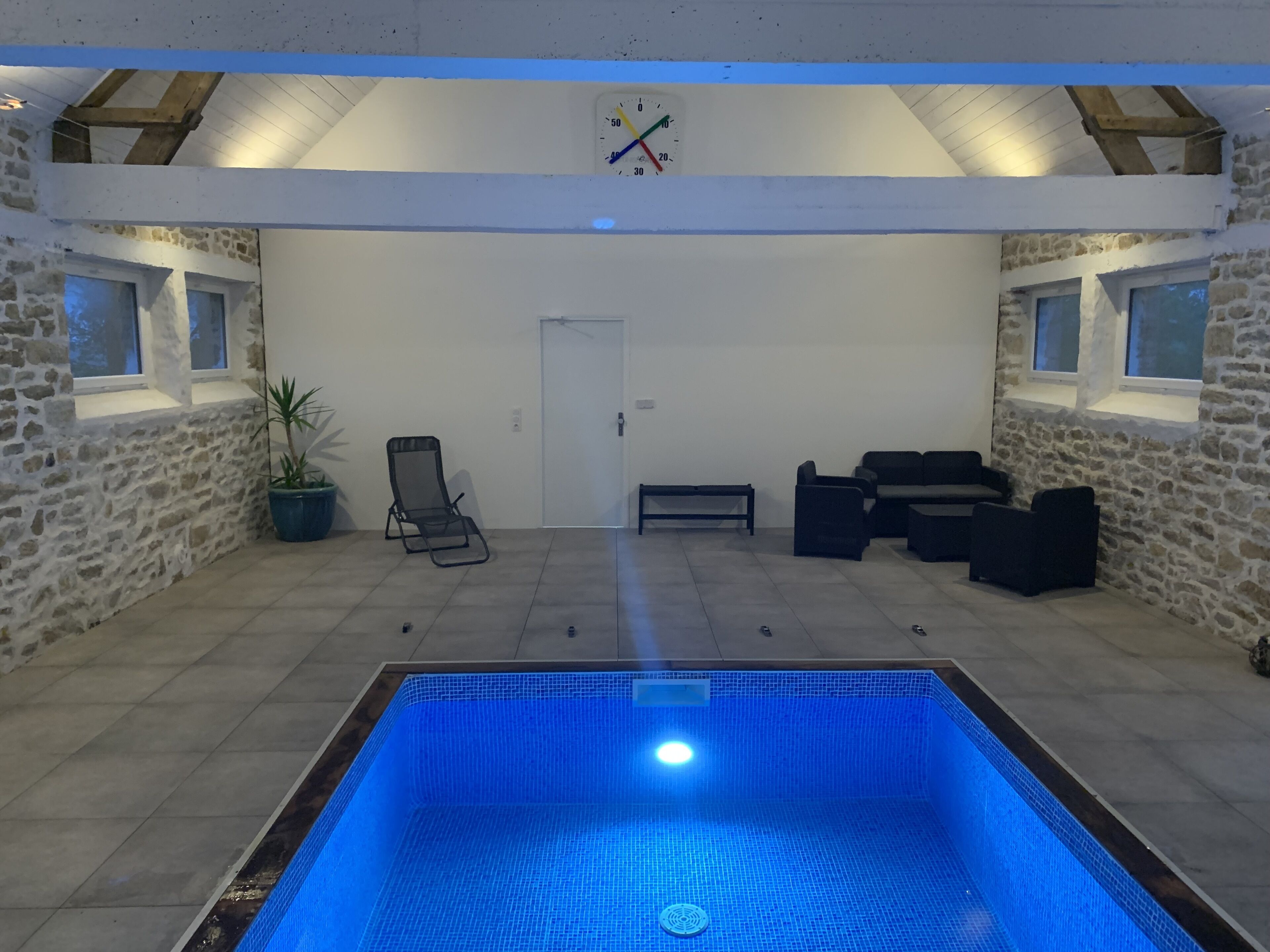 Indoor pool, a heated pool