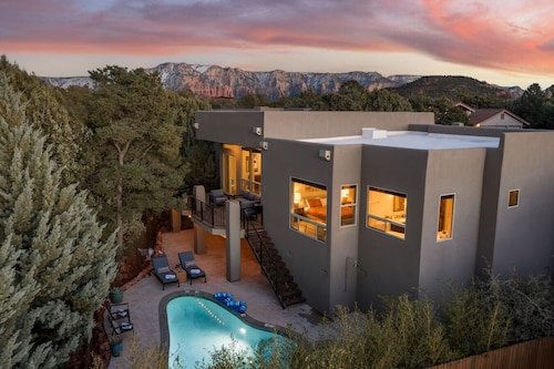 Custom home with heated pool & spa in the heart of Sedona!