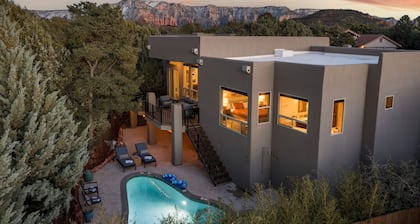 Custom home with heated pool & spa in the heart of Sedona!