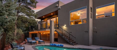 A heated pool