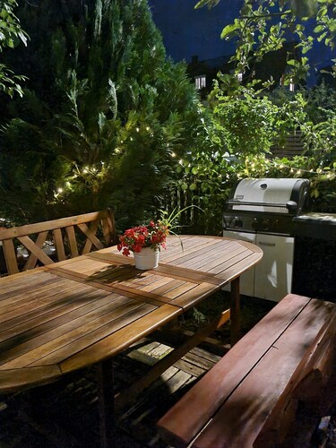 Gemütliche Wohnung nahe München mit kleinem Garten!